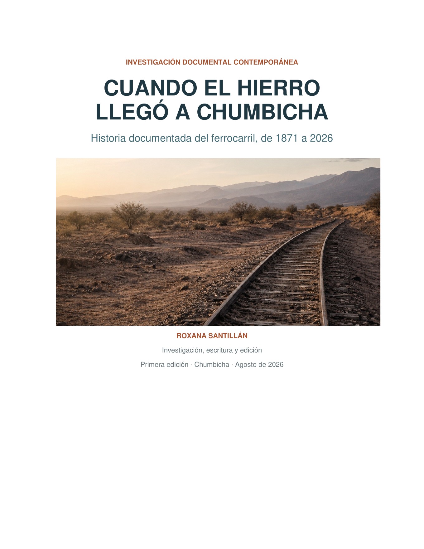 Portada de Cuando el hierro llegó a Chumbicha